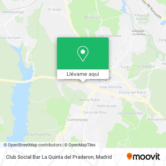 Mapa Club Social Bar La Quinta del Praderon