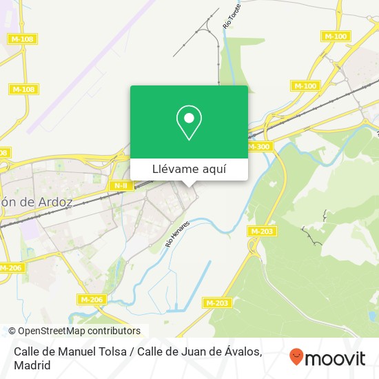 Mapa Calle de Manuel Tolsa / Calle de Juan de Ávalos