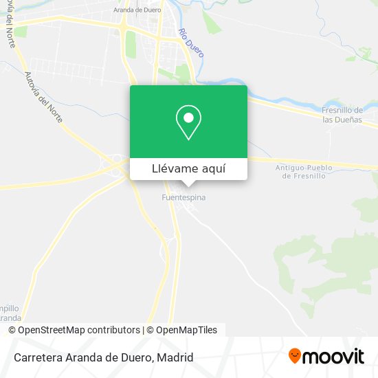 Mapa Carretera Aranda de Duero