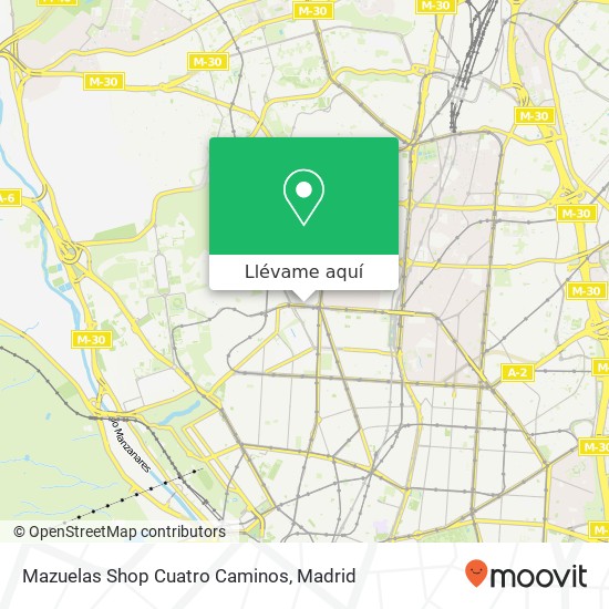 Mapa Mazuelas Shop Cuatro Caminos