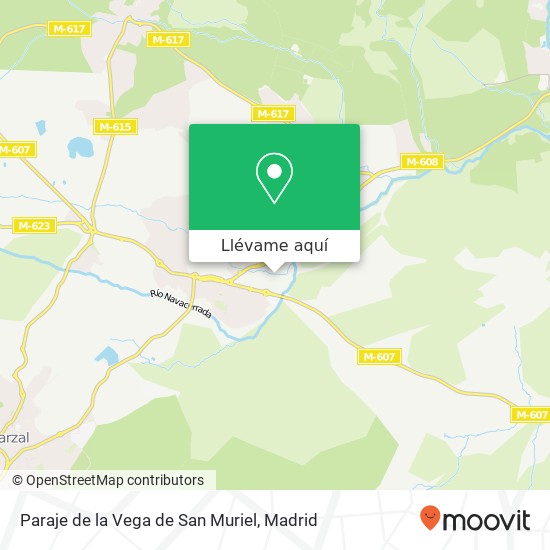 Mapa Paraje de la Vega de San Muriel