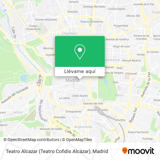 Mapa Teatro Alcazar (Teatro Cofidis Alcázar)