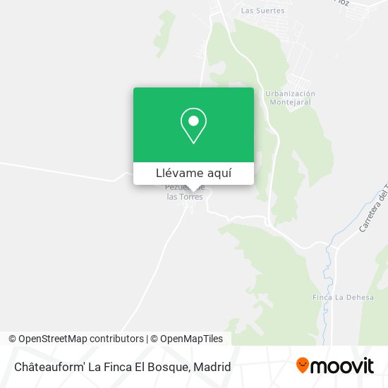 Mapa Châteauform' La Finca El Bosque