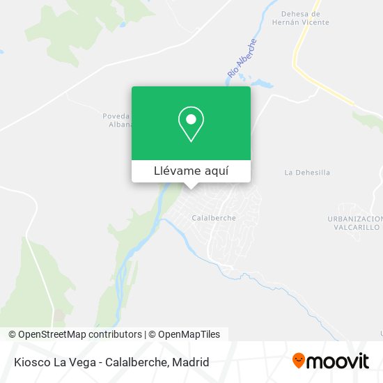 Mapa Kiosco La Vega - Calalberche