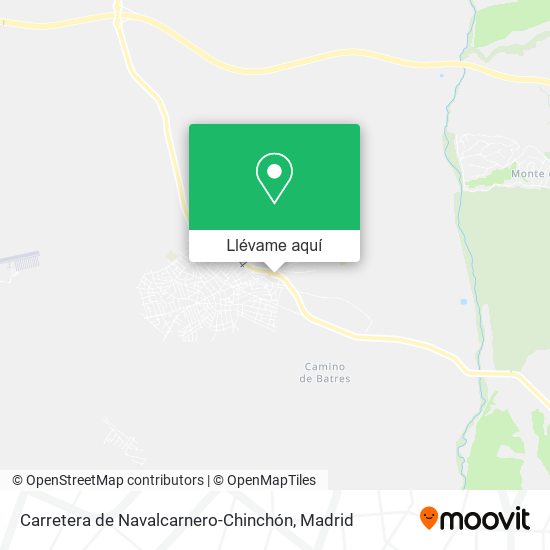 Mapa Carretera de Navalcarnero-Chinchón