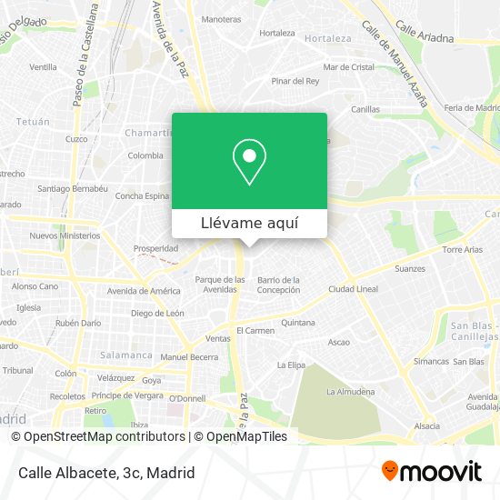 Mapa Calle Albacete, 3c