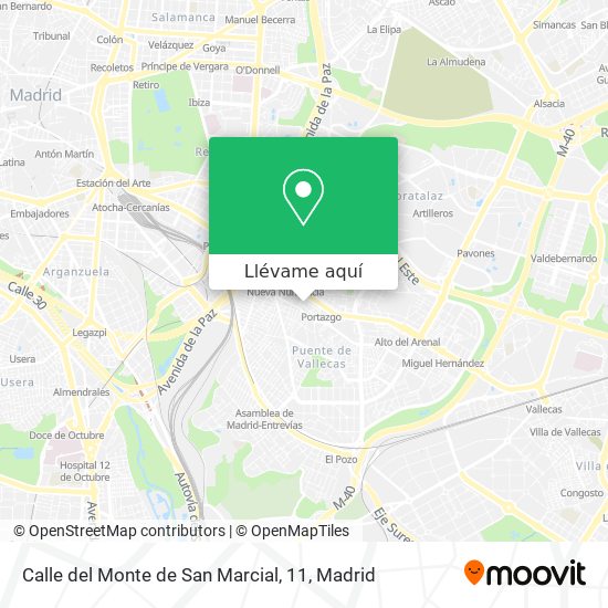 Mapa Calle del Monte de San Marcial, 11
