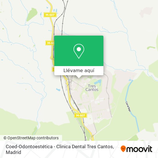 Mapa Coed-Odontoestética - Clinica Dental Tres Cantos