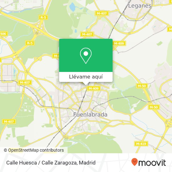 Mapa Calle Huesca / Calle Zaragoza