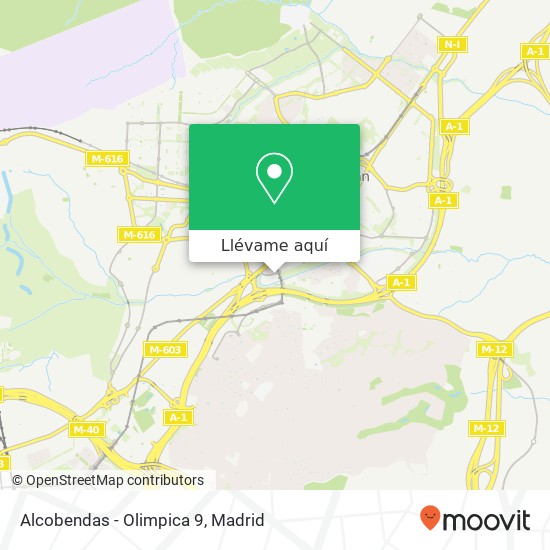 Mapa Alcobendas - Olimpica 9