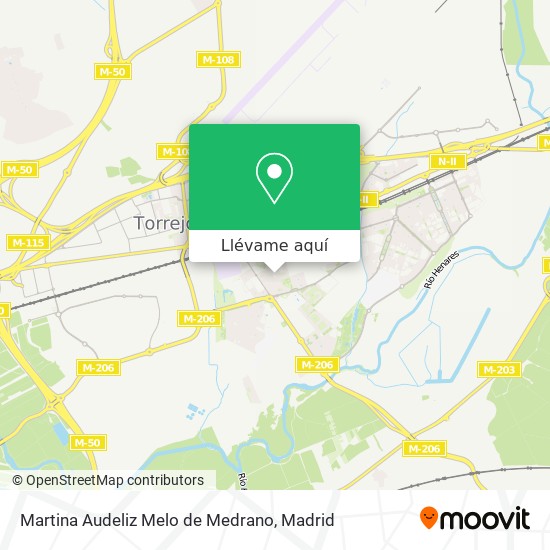 Mapa Martina Audeliz Melo de Medrano