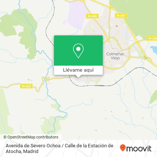 Mapa Avenida de Severo Ochoa / Calle de la Estación de Atocha