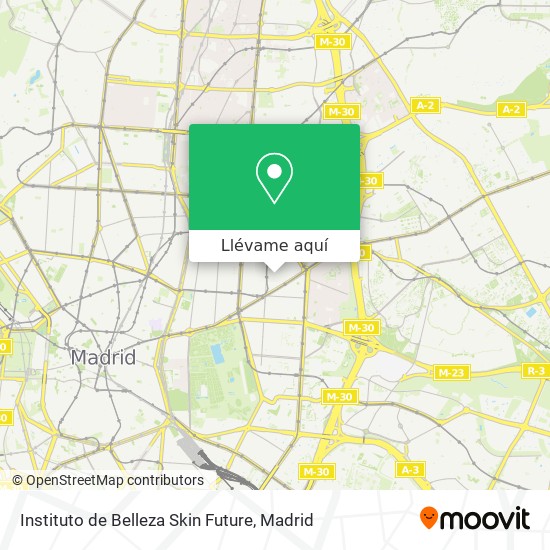 Mapa Instituto de Belleza Skin Future