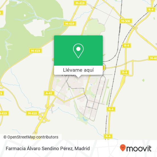 Mapa Farmacia Álvaro Sendino Pérez