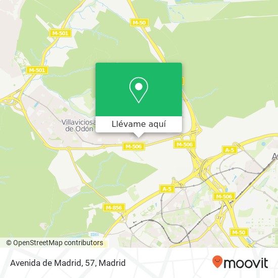 Mapa Avenida de Madrid, 57
