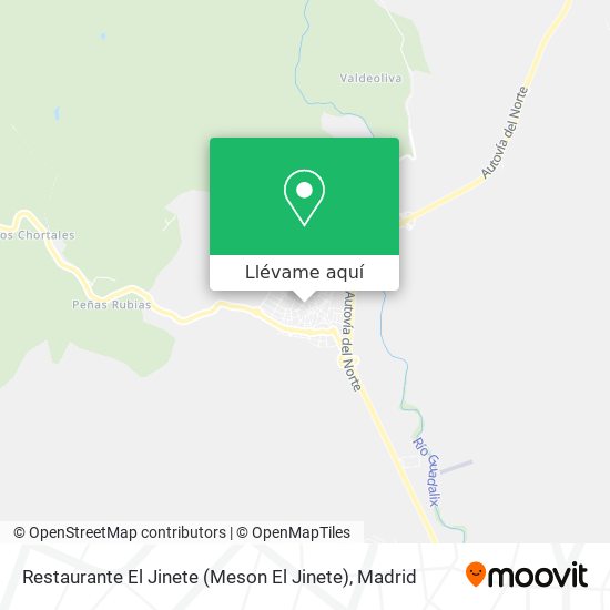 Mapa Restaurante El Jinete (Meson El Jinete)