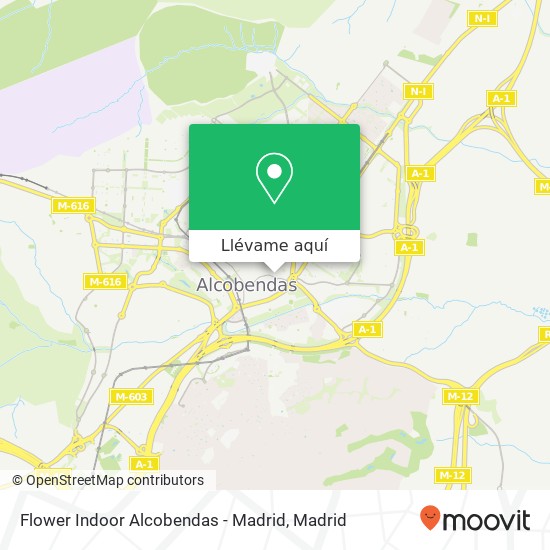 Mapa Flower Indoor Alcobendas - Madrid