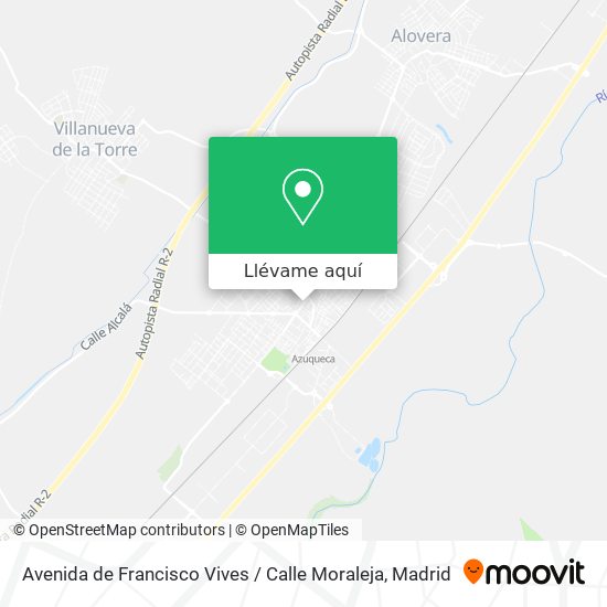 Mapa Avenida de Francisco Vives / Calle Moraleja