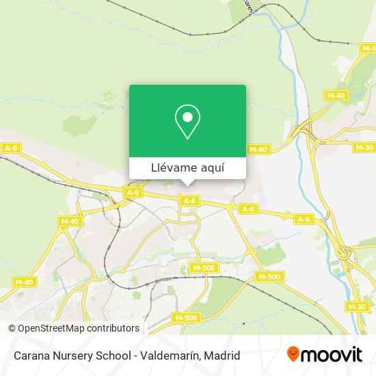 Mapa Carana Nursery School - Valdemarín