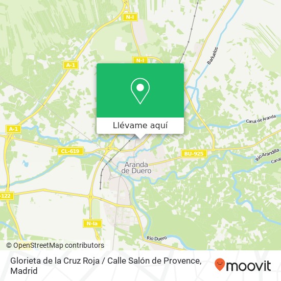 Mapa Glorieta de la Cruz Roja / Calle Salón de Provence