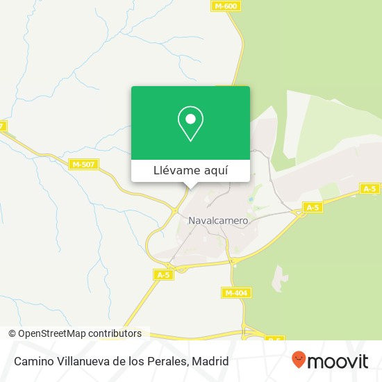 Mapa Camino Villanueva de los Perales