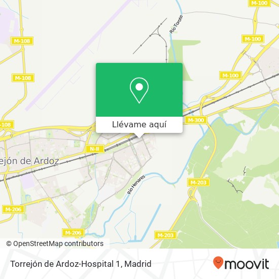 Mapa Torrejón de Ardoz-Hospital 1