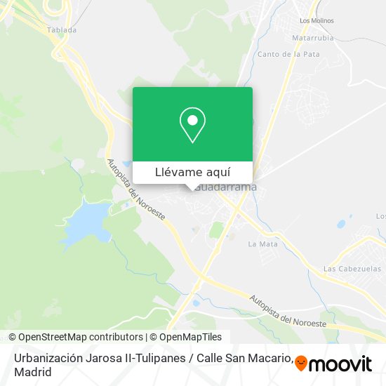 Mapa Urbanización Jarosa II-Tulipanes / Calle San Macario