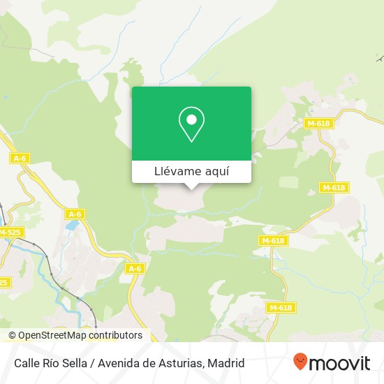Mapa Calle Río Sella / Avenida de Asturias