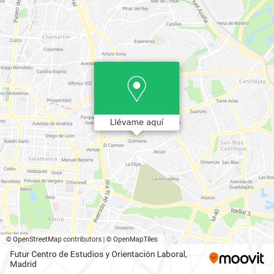 Mapa Futur Centro de Estudios y Orientación Laboral