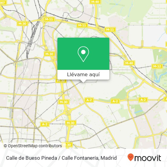 Mapa Calle de Bueso Pineda / Calle Fontanería