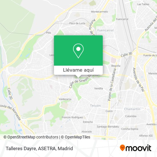Mapa Talleres Dayre, ASETRA