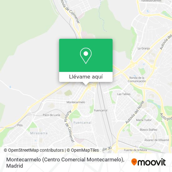 Mapa Montecarmelo (Centro Comercial Montecarmelo)