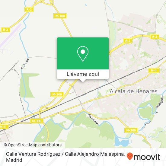 Mapa Calle Ventura Rodríguez / Calle Alejandro Malaspina