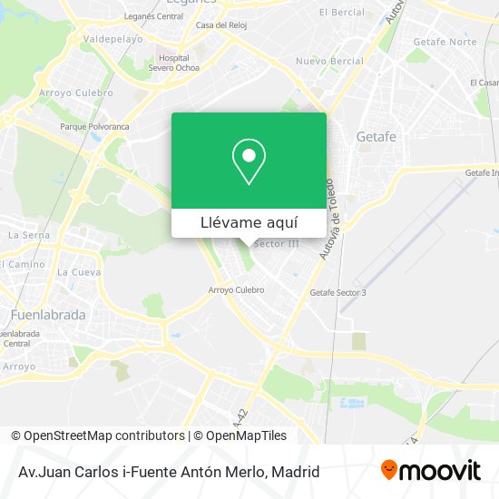 Mapa Av.Juan Carlos i-Fuente Antón Merlo