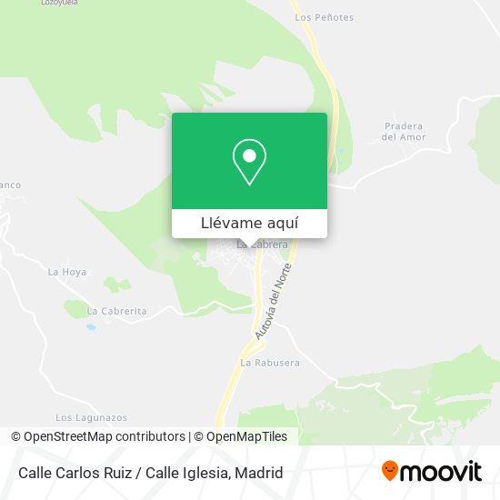 Mapa Calle Carlos Ruiz / Calle Iglesia