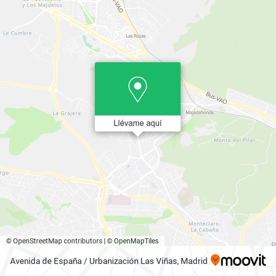 Mapa Avenida de España / Urbanización Las Viñas