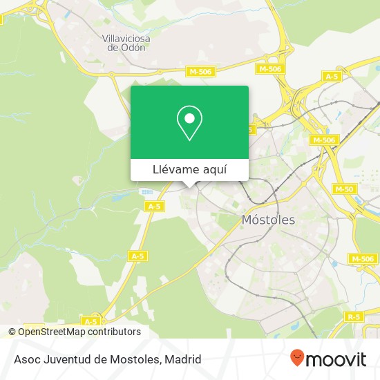 Mapa Asoc Juventud de Mostoles