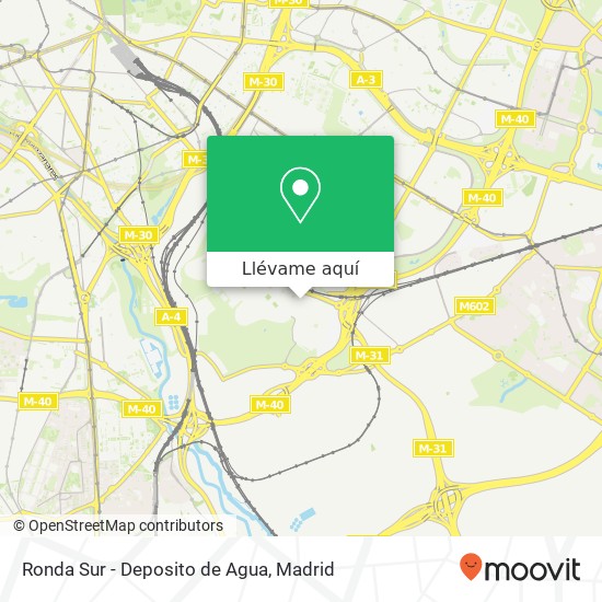 Mapa Ronda Sur - Deposito de Agua