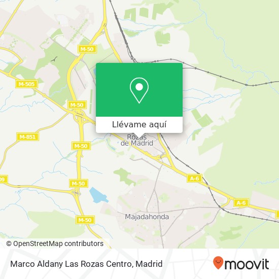 Mapa Marco Aldany Las Rozas Centro