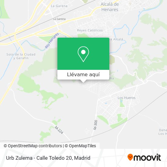 Mapa Urb Zulema - Calle Toledo 20