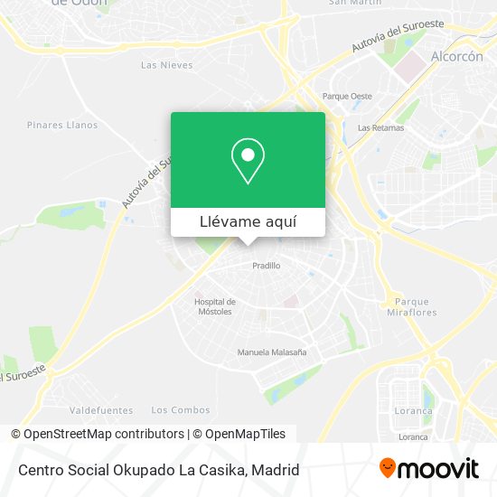 Mapa Centro Social Okupado La Casika