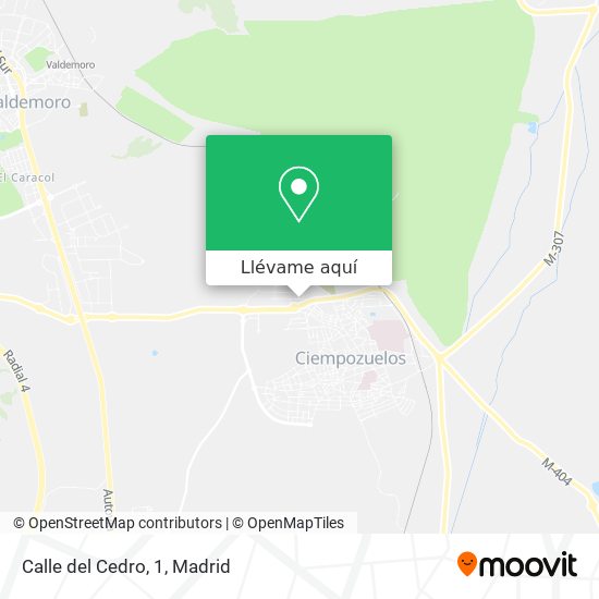 Mapa Calle del Cedro, 1