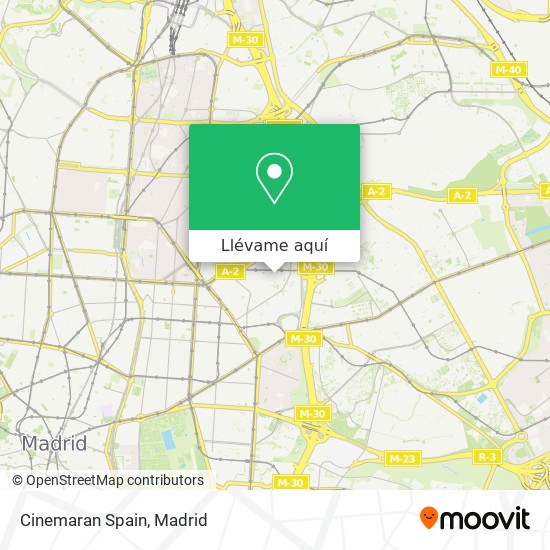 Mapa Cinemaran Spain