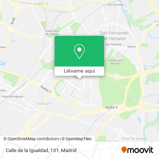 Mapa Calle de la Igualdad, 131