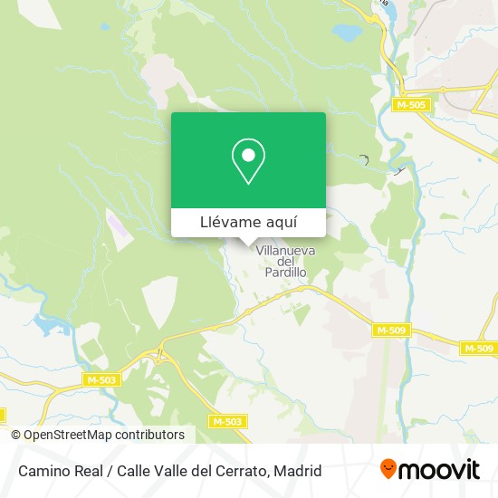 Mapa Camino Real / Calle Valle del Cerrato
