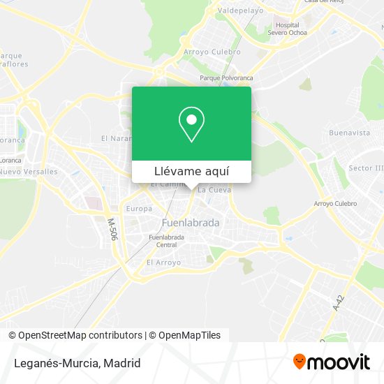 Mapa Leganés-Murcia
