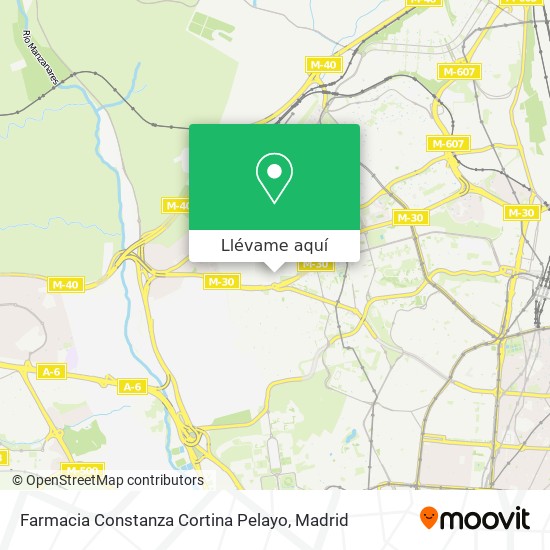 Mapa Farmacia Constanza Cortina Pelayo