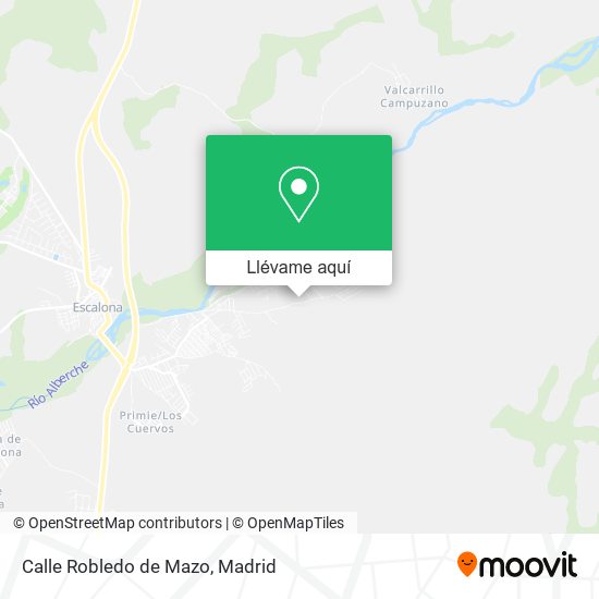 Mapa Calle Robledo de Mazo