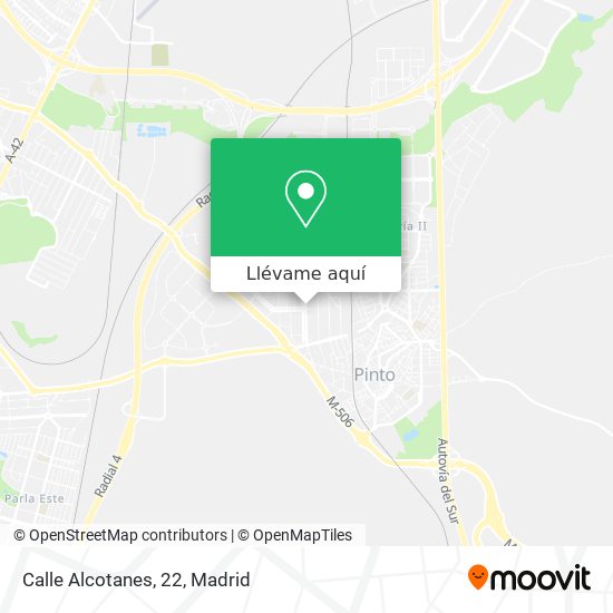 Mapa Calle Alcotanes, 22