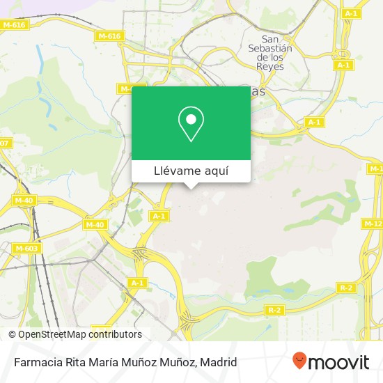 Mapa Farmacia Rita María Muñoz Muñoz